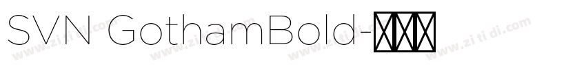 SVN GothamBold字体转换